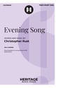 Evening Song SA choral sheet music cover